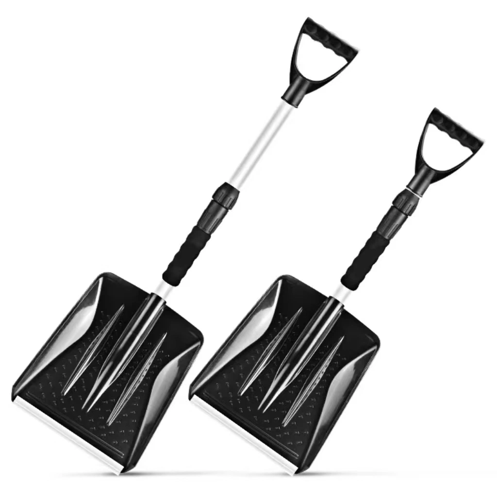 Telescopic Aluminum Handle Snow Shovel Disassembled Handle Small Volumn Weekly New